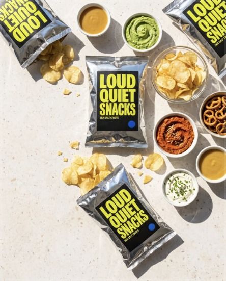 Snack bags with dips