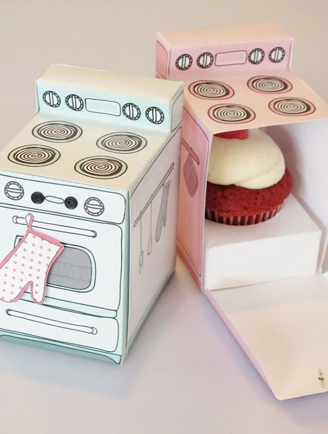 Cupcake oven box